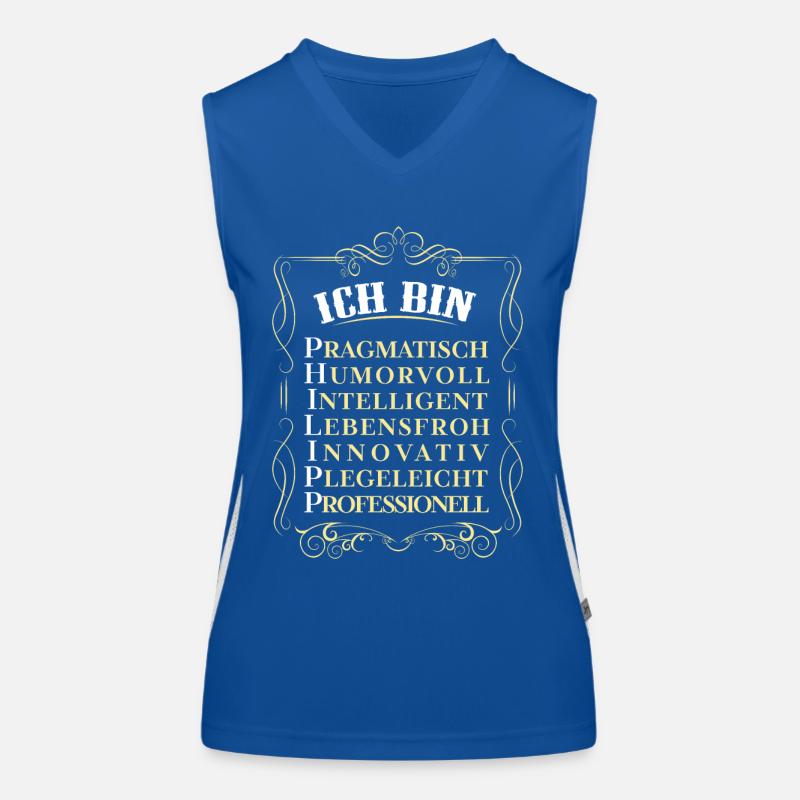 Für den besten Menschen - Ich bin Philipp Funktionelles Kontrast-Tank Top für Frauen