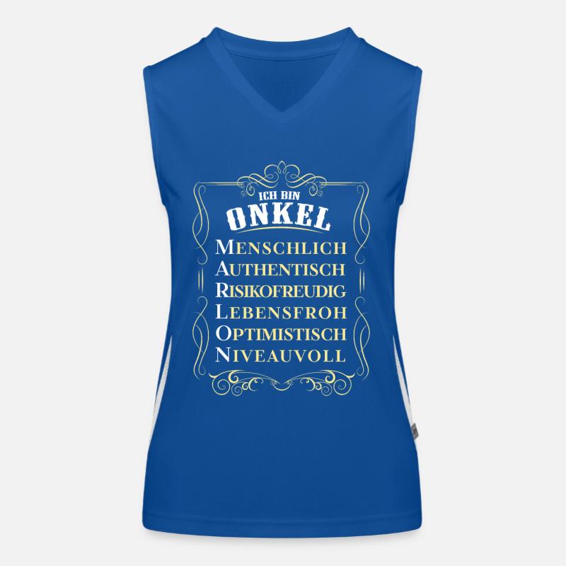 Marlon - bester Onkel Funktionelles Kontrast-Tank Top für Frauen