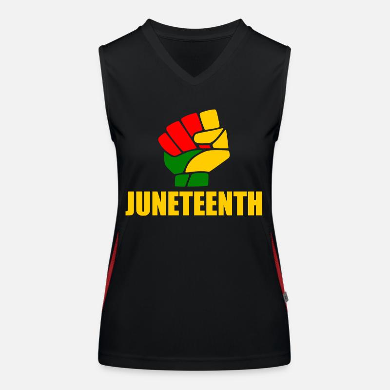 juneteenth Funktionelles Kontrast-Tank Top für Frauen