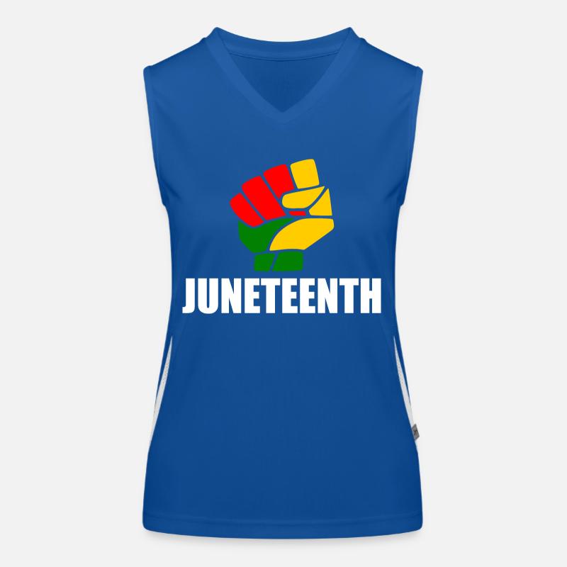 juneteenth Funktionelles Kontrast-Tank Top für Frauen