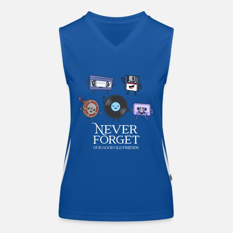 Gute alte retro Freunde - Never Forget Funktionelles Kontrast-Tank Top für Frauen