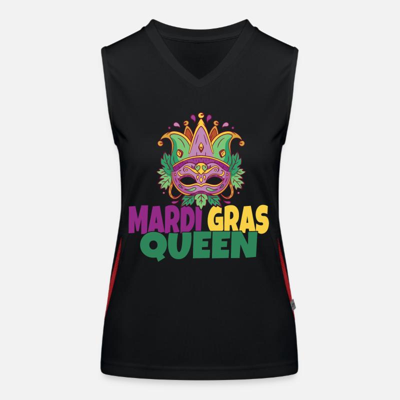 Mardi Gras Queen Women's Functional Contrast Tank Top