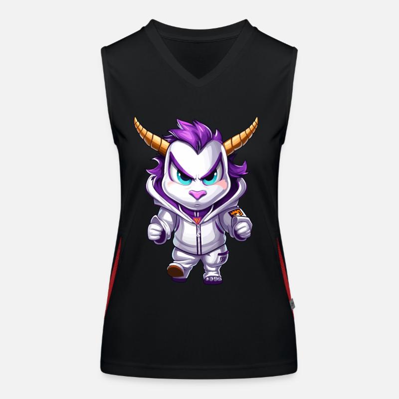 Grim Unicorn Design - Mystical Magic Women's Functional Contrast Tank Top