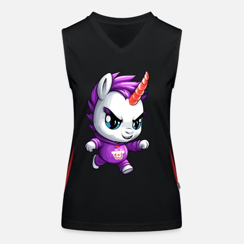 Grim Unicorn Design - Mystical Magic Women's Functional Contrast Tank Top
