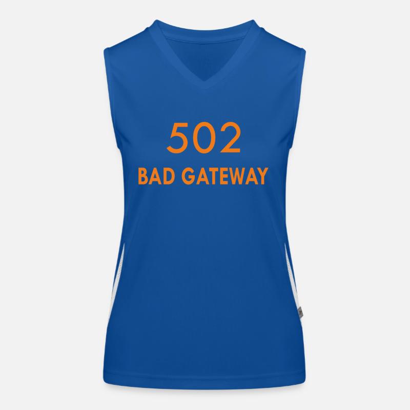 Error 502 Bad Gateway HTTP status code Women's Functional Contrast Tank Top