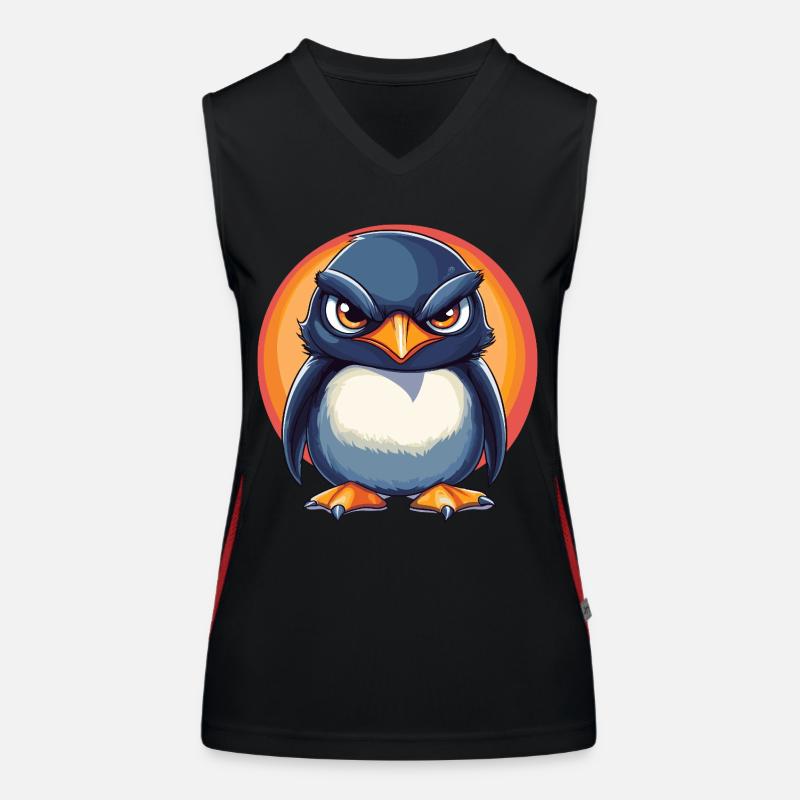 Grumpy Penguin Women's Functional Contrast Tank Top