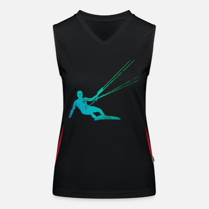 Kitesurf Kiteboarder Débardeur respirant contrasté Femme