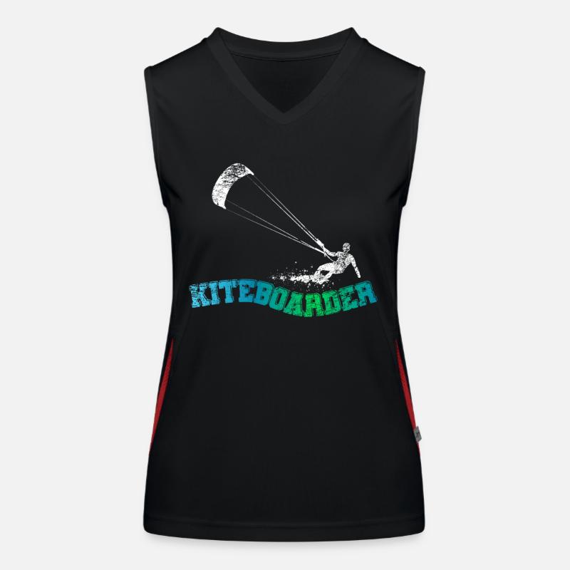 Planche de kitesurf Kitesurf Débardeur respirant contrasté Femme