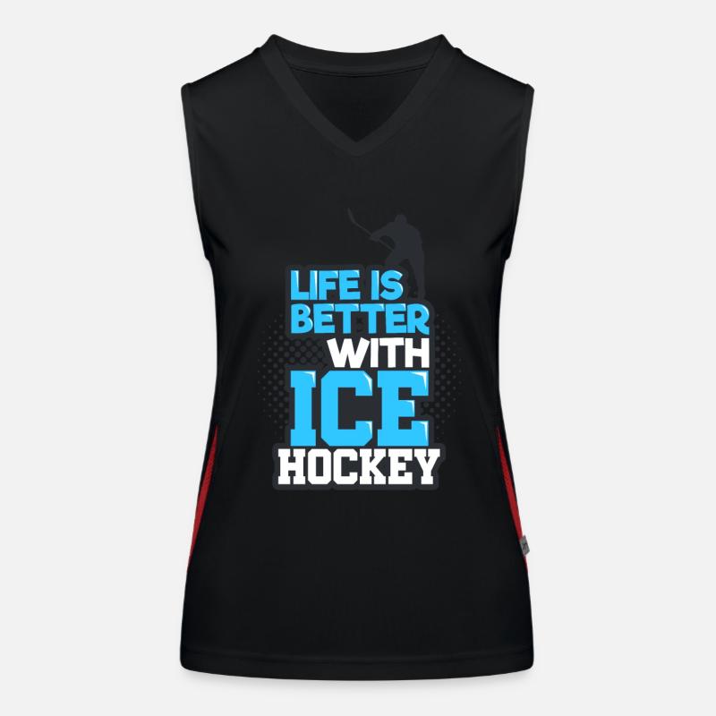Eishockey Funktionelles Kontrast-Tank Top für Frauen