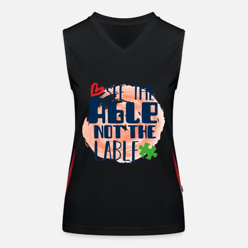 Autism autistic Women's Functional Contrast Tank Top