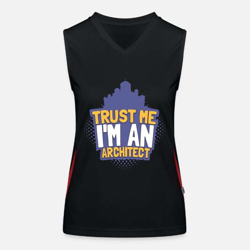 Architekt Funktionelles Kontrast-Tank Top für Frauen