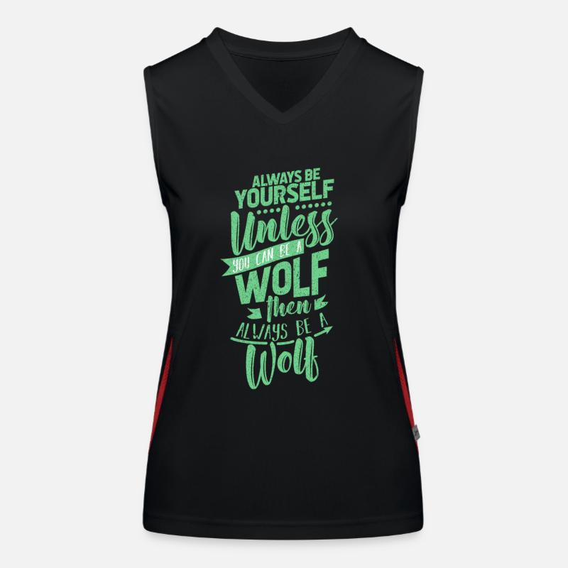 wolf Women's Functional Contrast Tank Top
