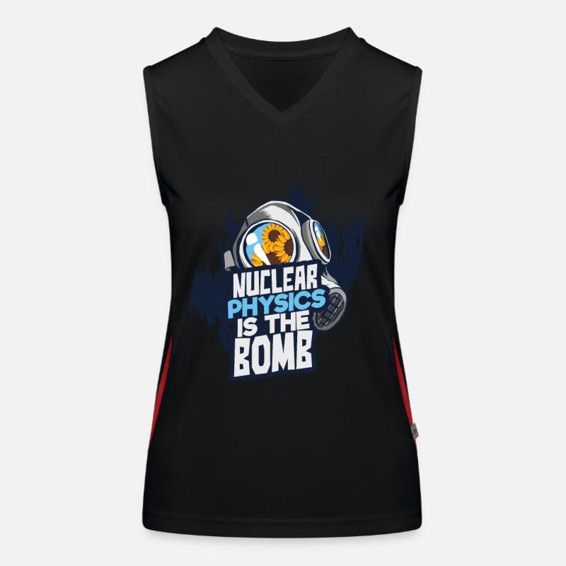 Atomic bomb physics Women's Functional Contrast Tank Top