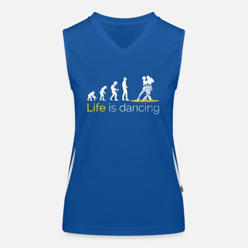 Funny dancing dance Women's Functional Contrast Tank Top
