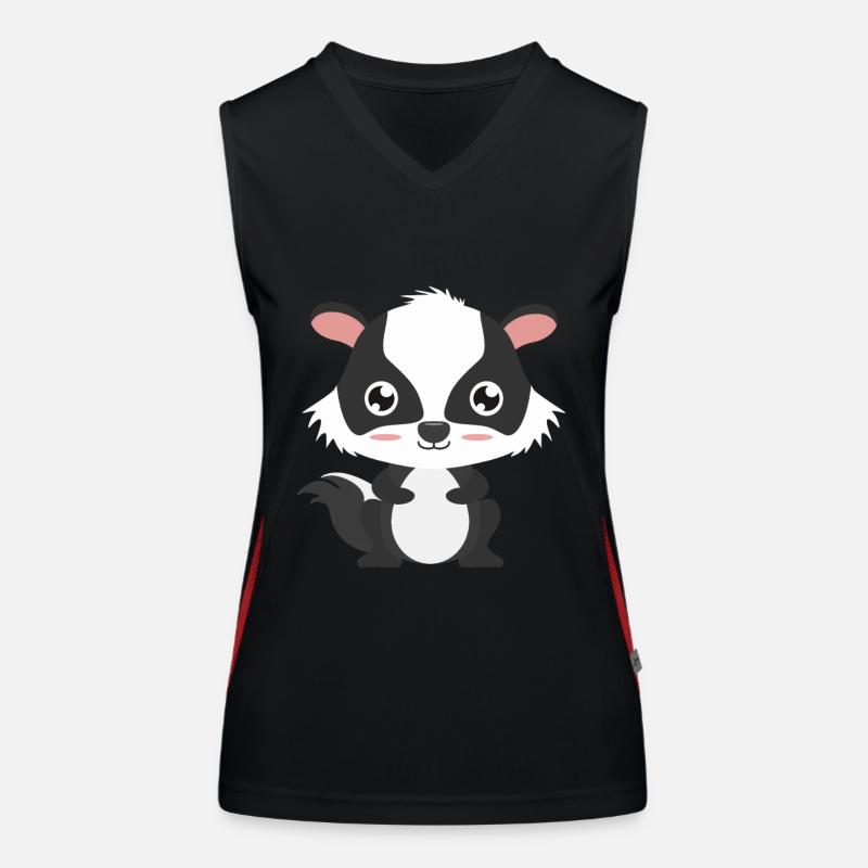 Dachs Funktionelles Kontrast-Tank Top für Frauen