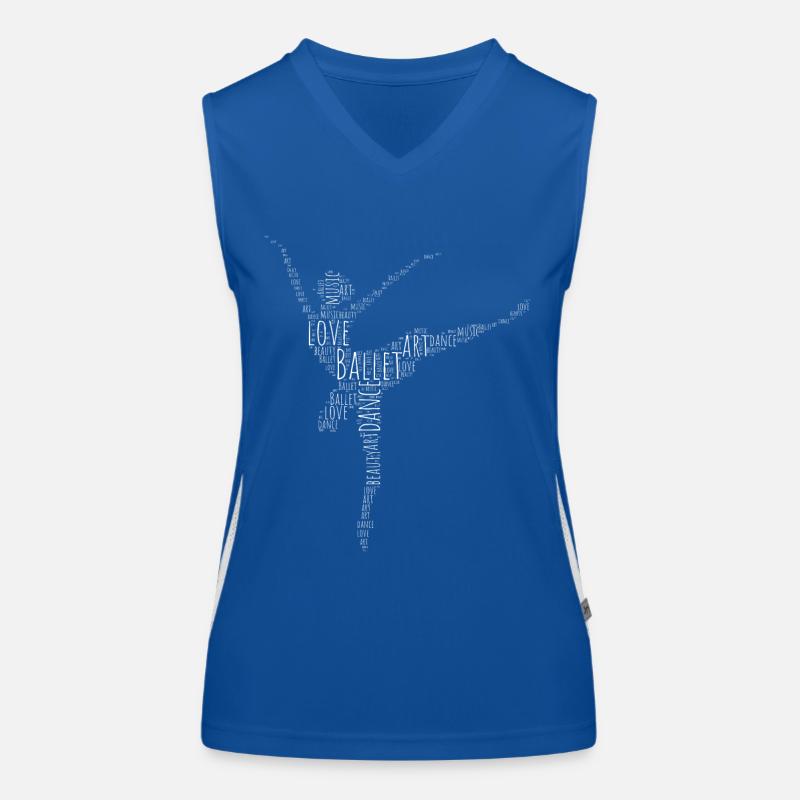 Ballett Tanzen Tänzerin Funktionelles Kontrast-Tank Top für Frauen