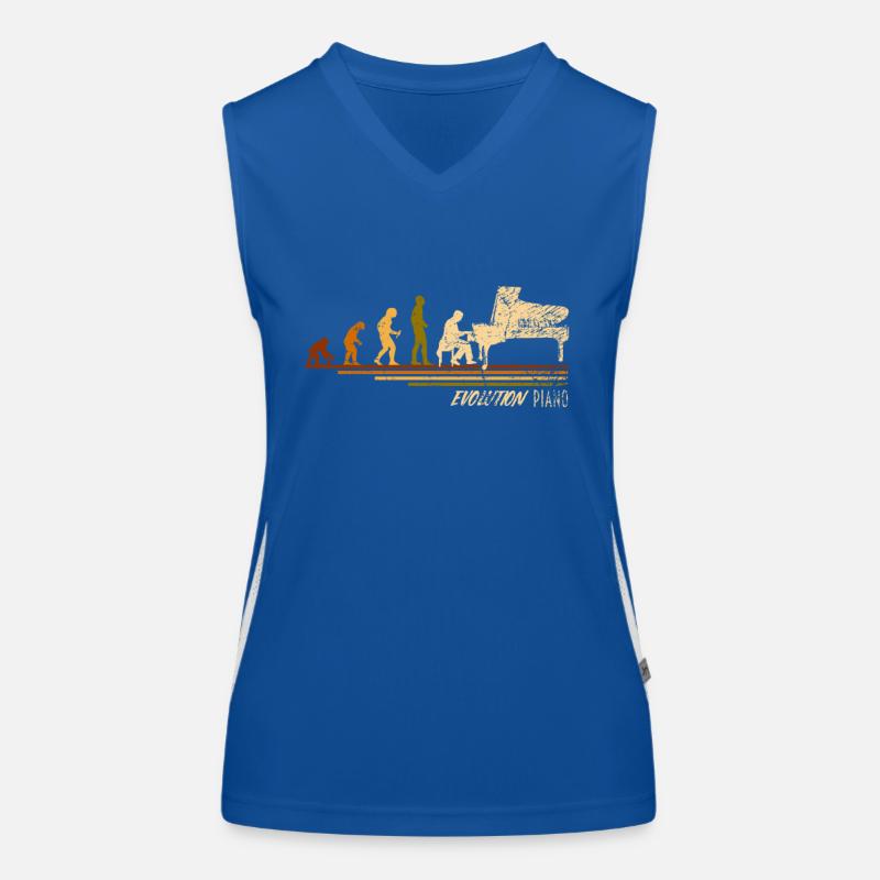 Evolution Pianist Funktionelles Kontrast-Tank Top für Frauen