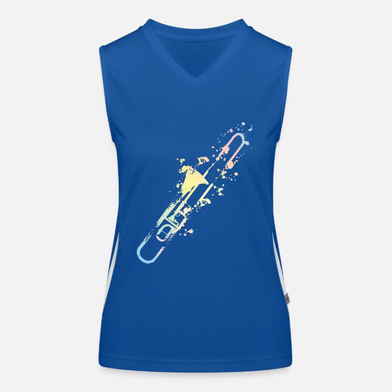 Splash Posaune Funktionelles Kontrast-Tank Top für Frauen