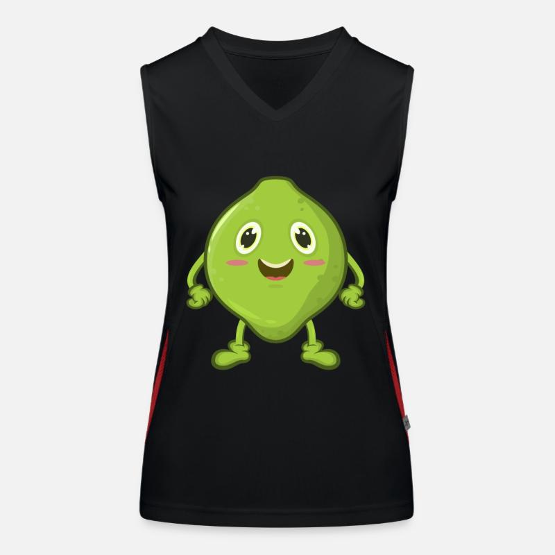 Limette Comic Funktionelles Kontrast-Tank Top für Frauen