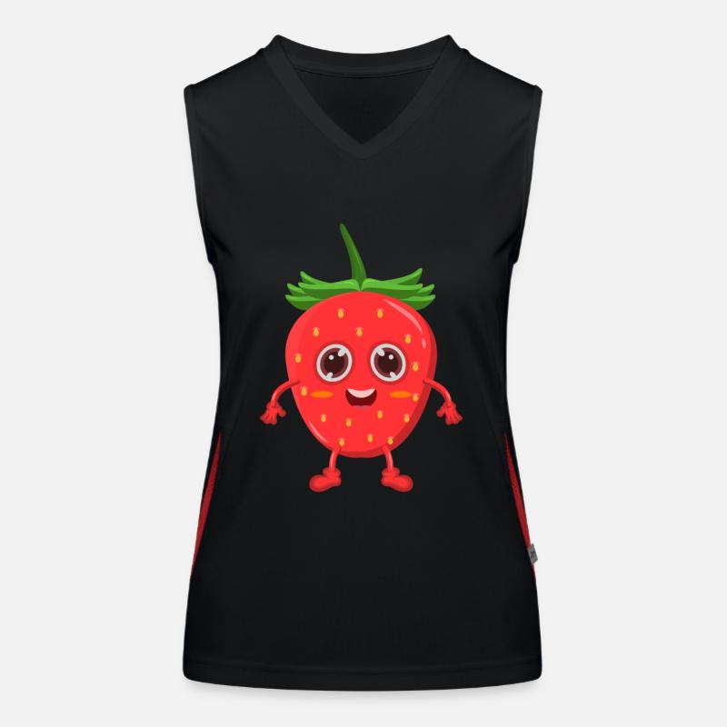 strawberry Women's Functional Contrast Tank Top