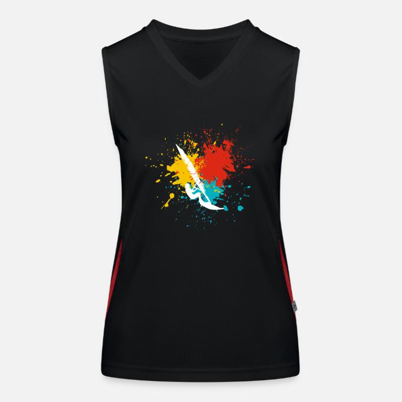 Windsurfing windsurfer Women's Functional Contrast Tank Top