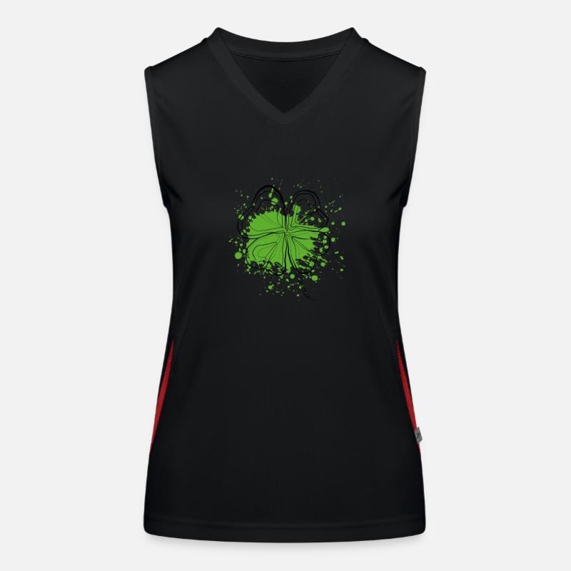 Trèfle Shamrock Débardeur respirant contrasté Femme