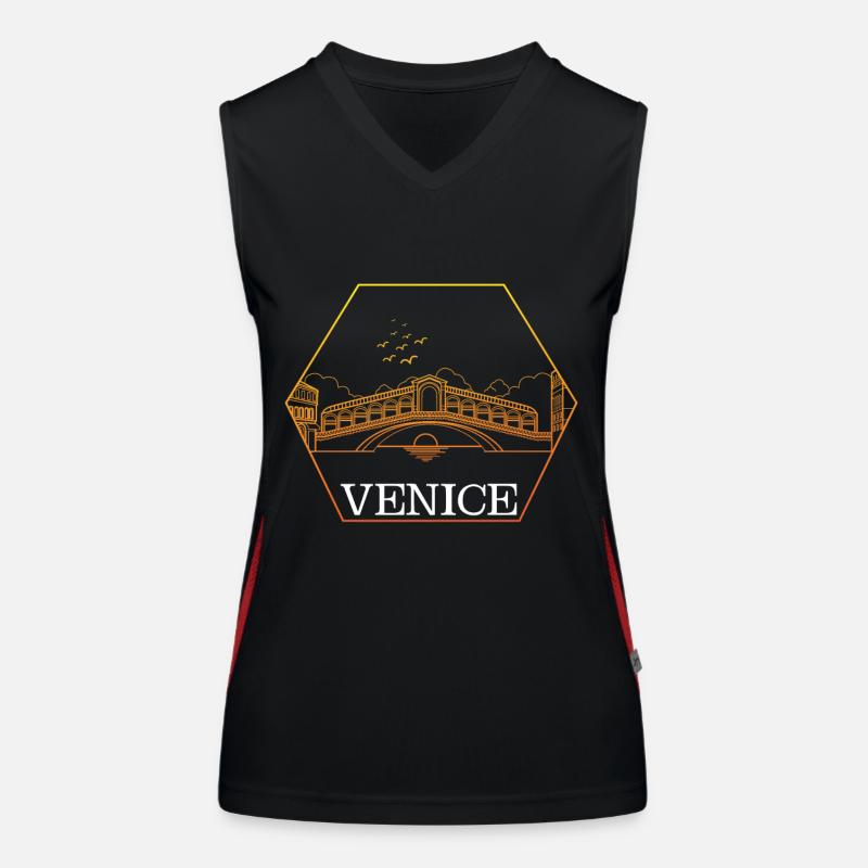 Venedig Funktionelles Kontrast-Tank Top für Frauen