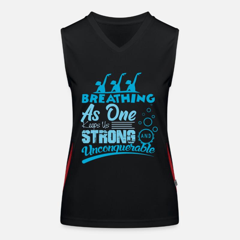 Synchronschwimmen Funktionelles Kontrast-Tank Top für Frauen