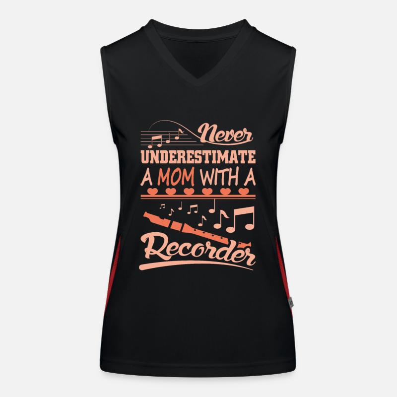 Recorder Nut Women's Functional Contrast Tank Top
