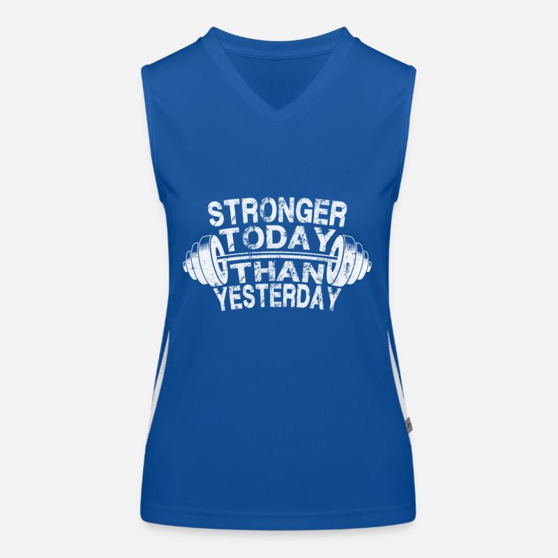 Stronger today Débardeur respirant contrasté Femme