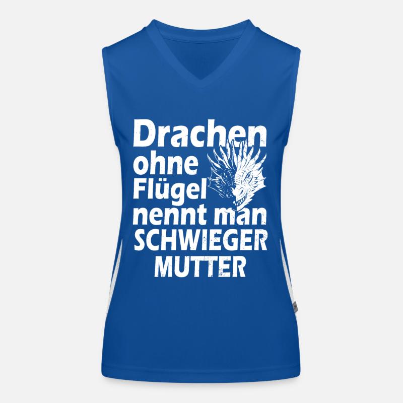 Drache schwiegermutter Funktionelles Kontrast-Tank Top für Frauen