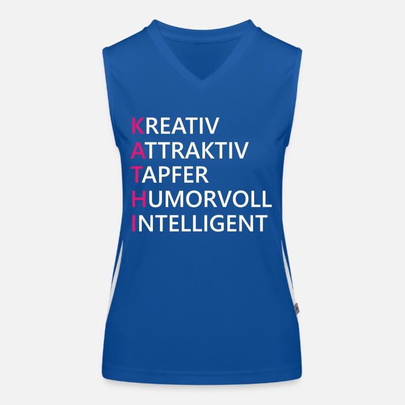 Kathi Name Geschenk Funktionelles Kontrast-Tank Top für Frauen