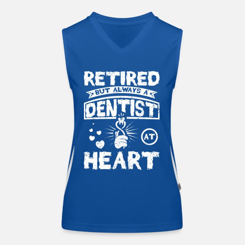 Retired but always a dentist at heart Women's Functional Contrast Tank Top