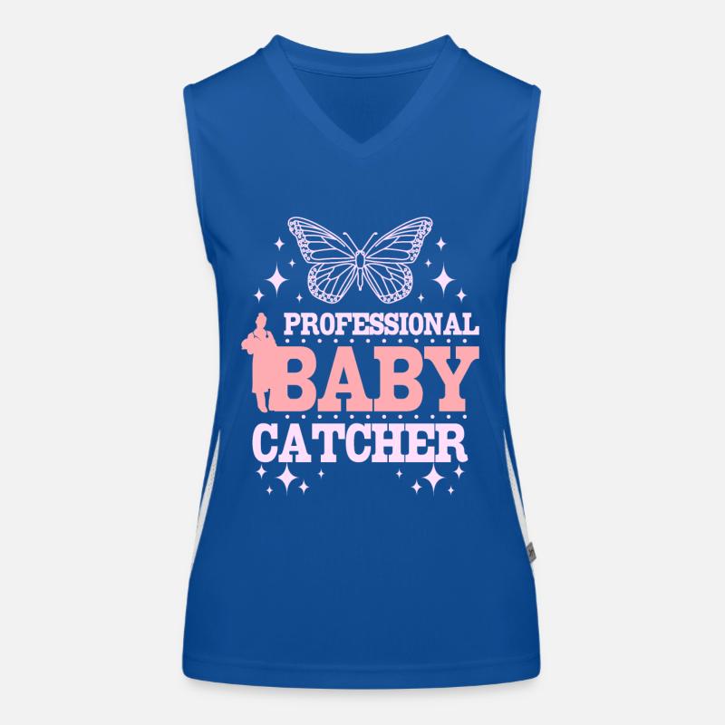 Professional baby catcher Funktionelles Kontrast-Tank Top für Frauen