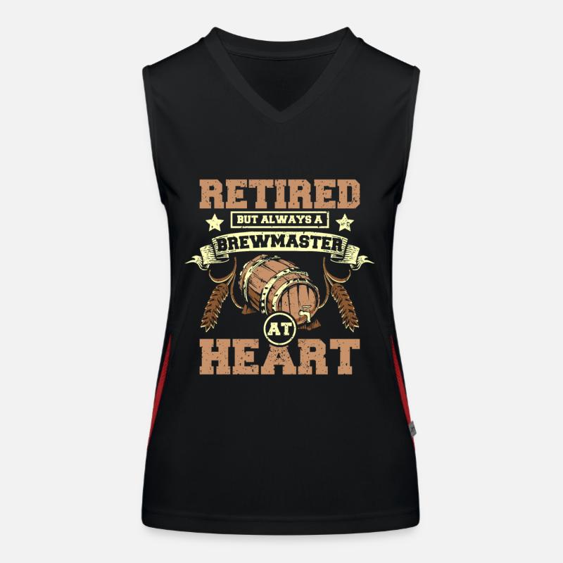 Retired but always a brewmaster at heart Funktionelles Kontrast-Tank Top für Frauen
