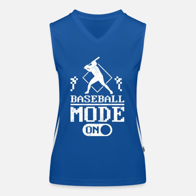 Baseball mode on Funktionelles Kontrast-Tank Top für Frauen