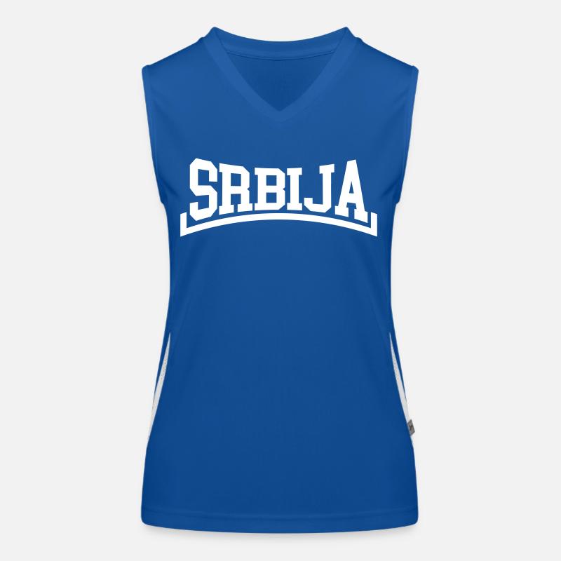 Serbien Funktionelles Kontrast-Tank Top für Frauen