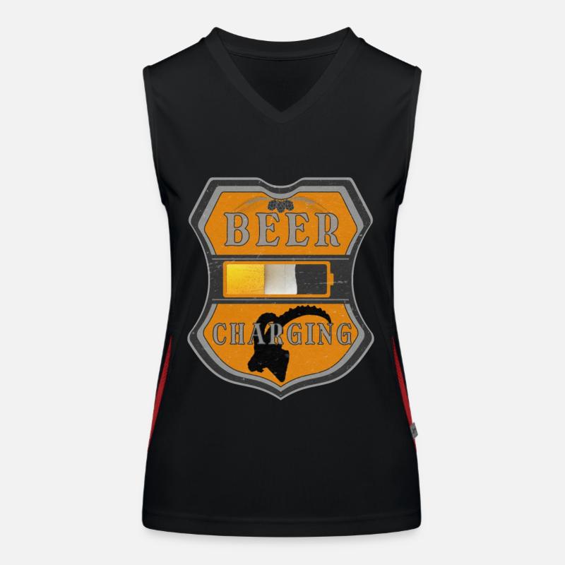 BEER CHARGING Women's Functional Contrast Tank Top