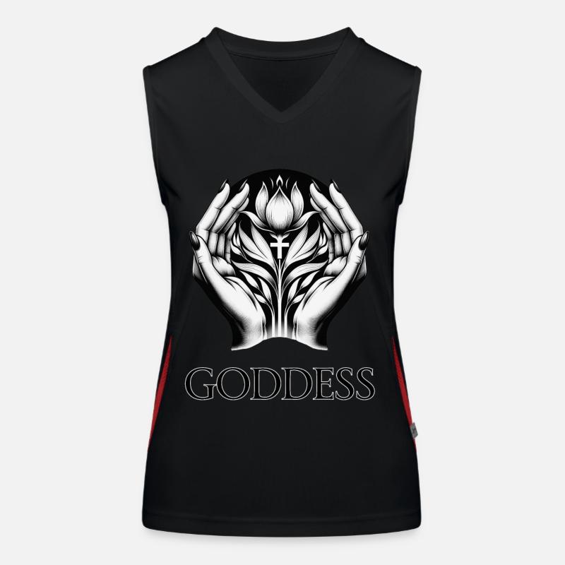 GODDESS (subtitle) #049 Women's Functional Contrast Tank Top