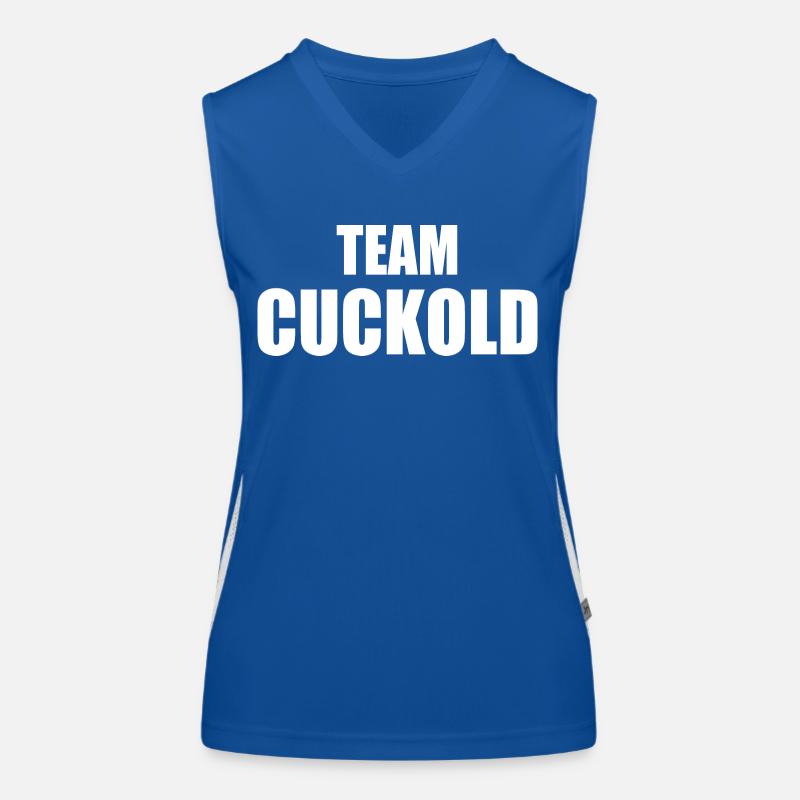 Team cuckold Funktionelles Kontrast-Tank Top für Frauen