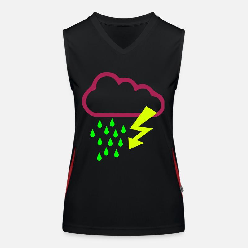 Orage - Temps - Flash Débardeur respirant contrasté Femme