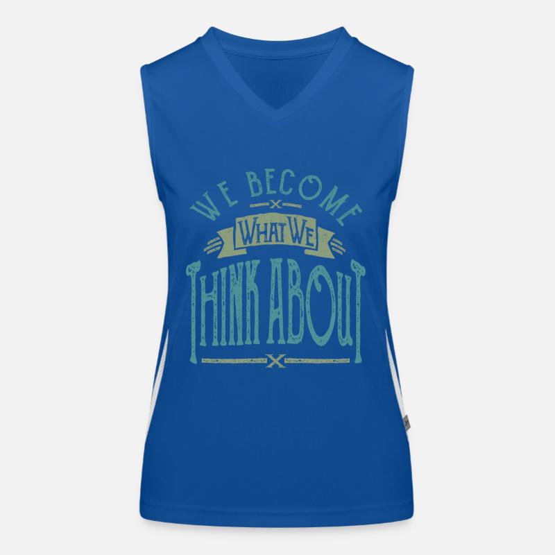 Think about Funktionelles Kontrast-Tank Top für Frauen