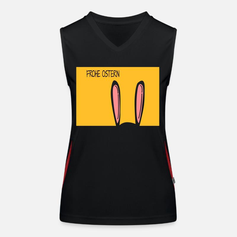 Frohe Ostern Funktionelles Kontrast-Tank Top für Frauen