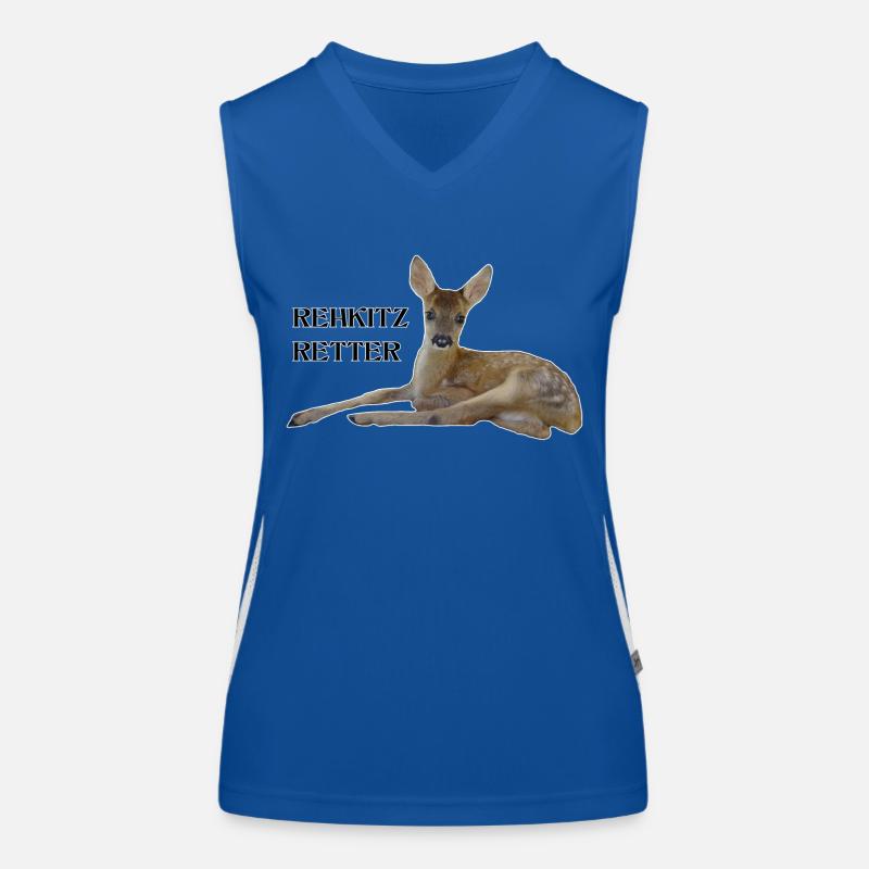 Rehkitz 8 Funktionelles Kontrast-Tank Top für Frauen