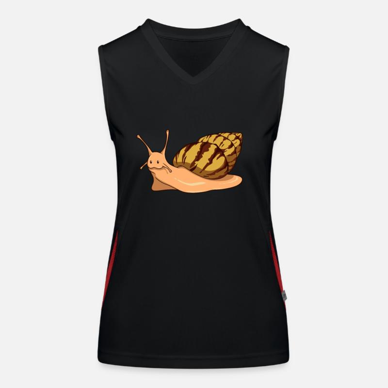 Comic Agate Snails - Snails Women's Functional Contrast Tank Top