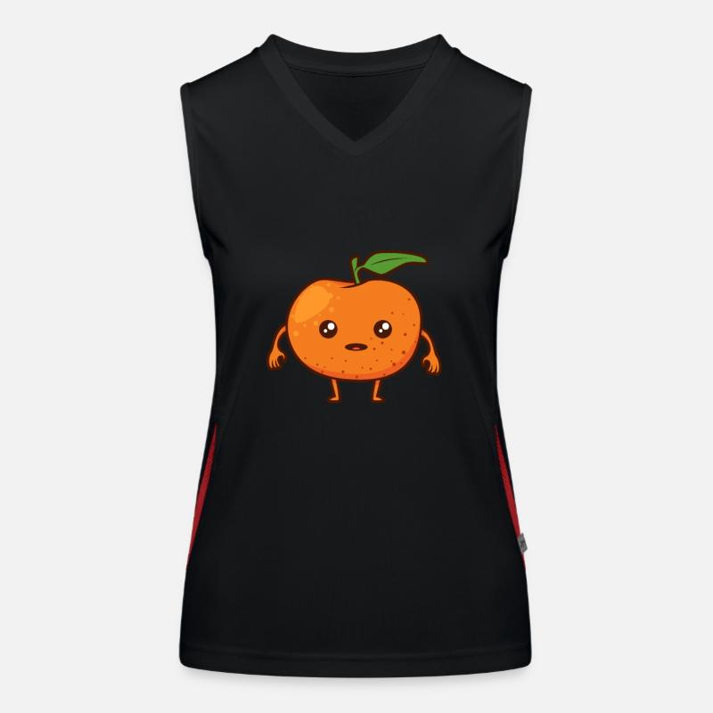 Kawaii Comic Mandarin Women's Functional Contrast Tank Top