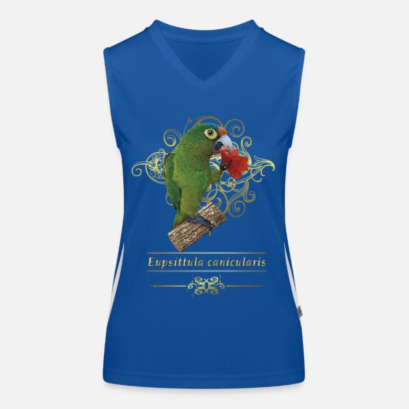 La perruche à front orange Débardeur respirant contrasté Femme