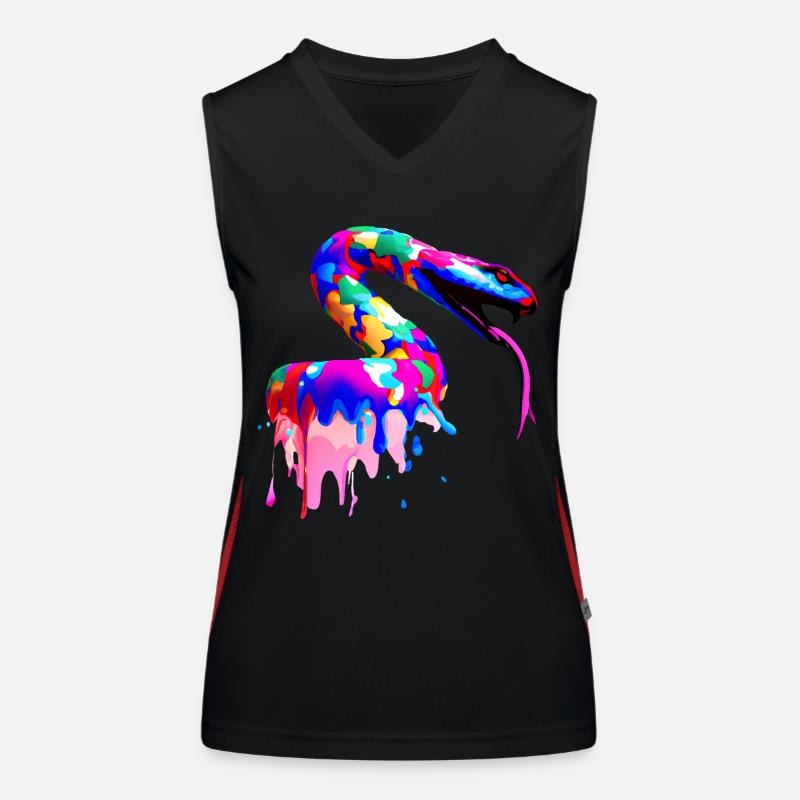 Gradients in the queue Women's Functional Contrast Tank Top