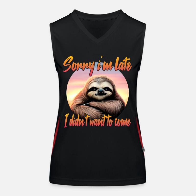 Grim sloth Women's Functional Contrast Tank Top