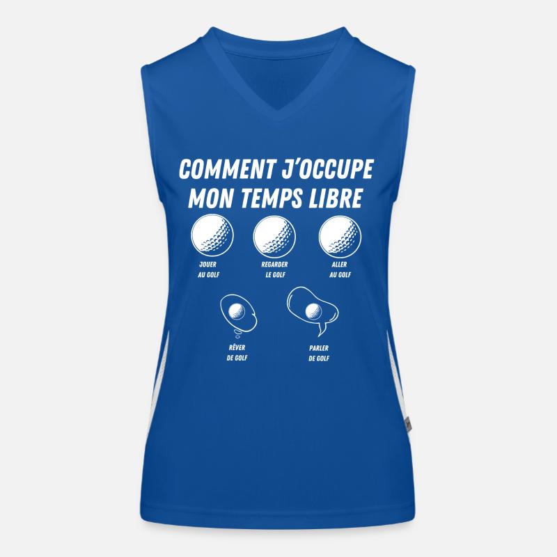 comment j'occupe mon temps libre Débardeur respirant contrasté Femme